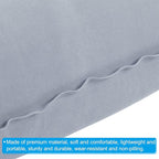 PATIKIL Inflatable Pillow, 2 Pack Squared Ultralight Camping Travel Pillow Desk Rest Neck Support for Hiking Backpacking Office, Gray