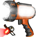 2025 New Super Bright Rechargeable Spotlight 90,000 Lumen Flashlight Handheld Spotlight,10000mAh Spot Light Outdoor Runtime 48+ Hrs,Flashlight Searchlight Flood Camping Hunting Boating with Tripod