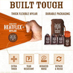 World’s Toughest Emergency Blankets [4-Pack] Extra-Thick Thermal Mylar Foil Space Blanket | Waterproof Ultralight Outdoor Survival Gear For Hiking, Camping, Running, Emergency, First Aid Kits [Orange]