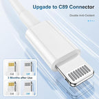 3 Pack Apple MFi Certified iPhone Charger Cable 6ft, Apple Lightning to USB Cable Cord 6 Foot, 2.4A Fast Charging,Apple Phone Long Chargers for iPhone 13/12/11/11 Pro/11 Max/X/XS/XR/XS Max/8/7/6/5S