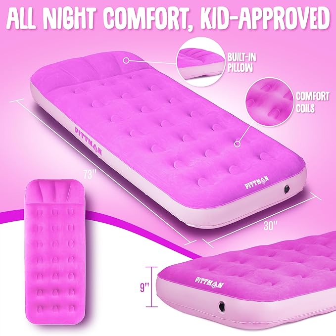 Pittman Outdoors Portable Battery Powered Air Pump with Fun Travel Backpack