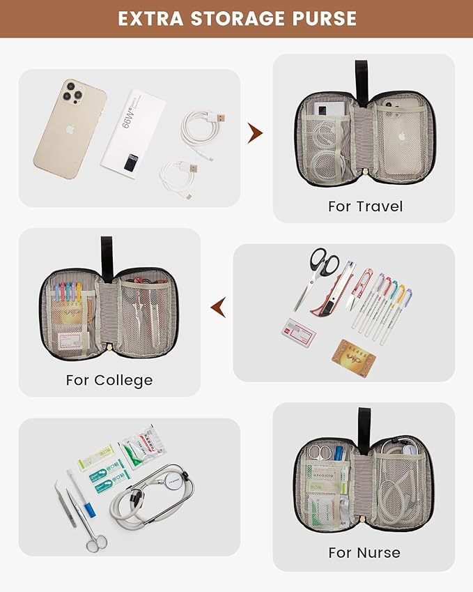 LOVEVOOK Laptop Backpack for Women, 15.6 Inch Work Laptop Bag with USB Port, Fashion Teacher Nurse Backpack Purse, Waterproof Travel Computer Backpack with Organizer Bag, 2PCS