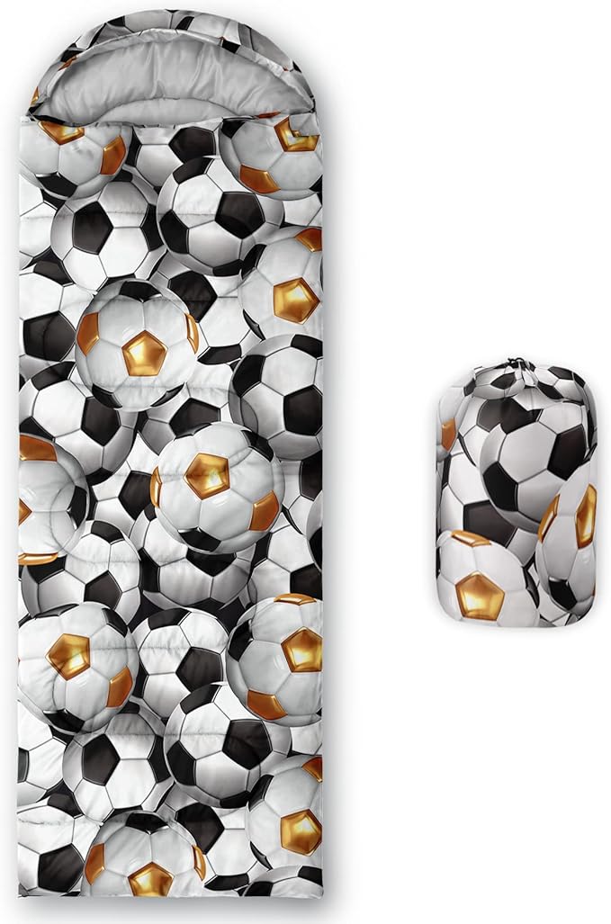 QOOMO Animals Camping Sleeping Bags,3 Season Warm & Cool Weather,Lightweight,Waterproof Sleeping Bags for Adults & Kids,Traveling,and Outdoors,Camping Gear Equipment