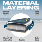 Inflatable Paddle Boards for Adults and Youth, 11'x33 Wood Grain Stand Up Paddle Board with SUP Accessories, Portable Inflatable Paddleboard for All Skill Levels,Blow Up Paddle Board as Present