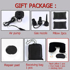 Inflatable Car Air Mattress Back Seat Bed with Air Pump,53 "x 32.6" Portable Thickened Car Travel Camping Sleeping Air Mattress Blow Up Bed for Small Car Universal SUV