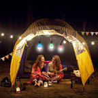 Jarxin Led Camping Lantern USB Rechargeable,Outdoor Tent Lights for Camping Hanging,Kids with Clip Hook Camping Flashlight (4 Packs Colored)