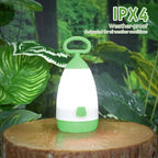 Kids Camping Lantern & Night Light Battery Powered (AAA Included), 360° Eye-Safe Light, IPX4 Waterproof with RGB Modes Portable for Outdoor, Emergency & Bedtime, Gift for Children (Green)