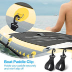 Upgraded Kayak Paddle Holder, Board Accessories, Inflatable Boat Storage, Set of 6 Clip Holders