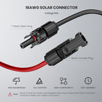 Universal 4-in-1 Solar Connector Kit, 16 AWG to Anderson XT60 DC7909 DC5521 Solar Extension Cable Solar Adapter Cable Compatable for Solar Panel & Most Solar Power Staion (2M/6.6Ft)