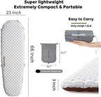 Naturehike 5.8/8.8 R-Value Camping Sleeping Pad,3.1"-4.7" Ultra-Thick,1-1.4LB Ultralight Camping Mat with Inflatable Bag,Backpacking Inflatable Foam Camping Mat for Car,Hiking