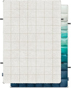 zzlamb Sherpa Puffy Camping Blanket,Packable Outdoor Warm Wearable Fleece Blankets for Cold Weather,Thick Camp Quilt with Sherpa Lining for Sleeping,Traveling,Backpacking,Picnics,Beach,Stadium 52x75in