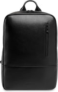 Nordweg Nomad Leather Laptop Backpack NW089A – Lightweight Daypack for Work & Travel – Fits Laptops up to 15.6” (Black)