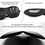 4 Pack Sleep Mask for Women and Men Adjustable Blackout 3D Eye Masks for Sleep, Blindfold with Storage Bag and Earplug for Travel Nap and Night (Black, Purple, Blue, Red)