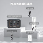 ALLWEI LiFePO4 Portable Power Station 1200W with 1 * 200W Solar Panel, Fast Charge in 1.5Hrs, 1008Wh Solar Generator(Peak 2400W), 4* AC Outlet, Home Backup Battery for Emergency RV Camping Off-grid