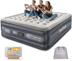 InnoTruth King Size Air Mattress with Built in Pump, Famiy Choice Award Winner, Inflatable Blow up Mattress, 18" Raised 2-4 Persons Family Air Bed for Guests & Home, Ideal for Temporary Use, 700 lbs