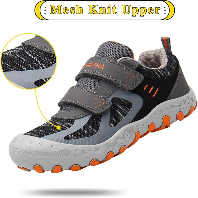 Mishansha Boy's Girl's Hiking Shoes Low Top Sneakers Outdoor Trekking Walking Climbing Running Shoes