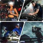 Lsnisni LED Headlamp,1500 Lumen Bright Head Lamp with 7 Modes,Lightweight and Adjustable Headlight for Head, IPX5 Waterproof Head Light for Adults Kids Camping Outdoor, 3 AAA Batteries Included