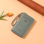 Leather RFID Blocking Passport Holder Travel Wallet, Passport Cover/Travel Wallet for Women/Men with