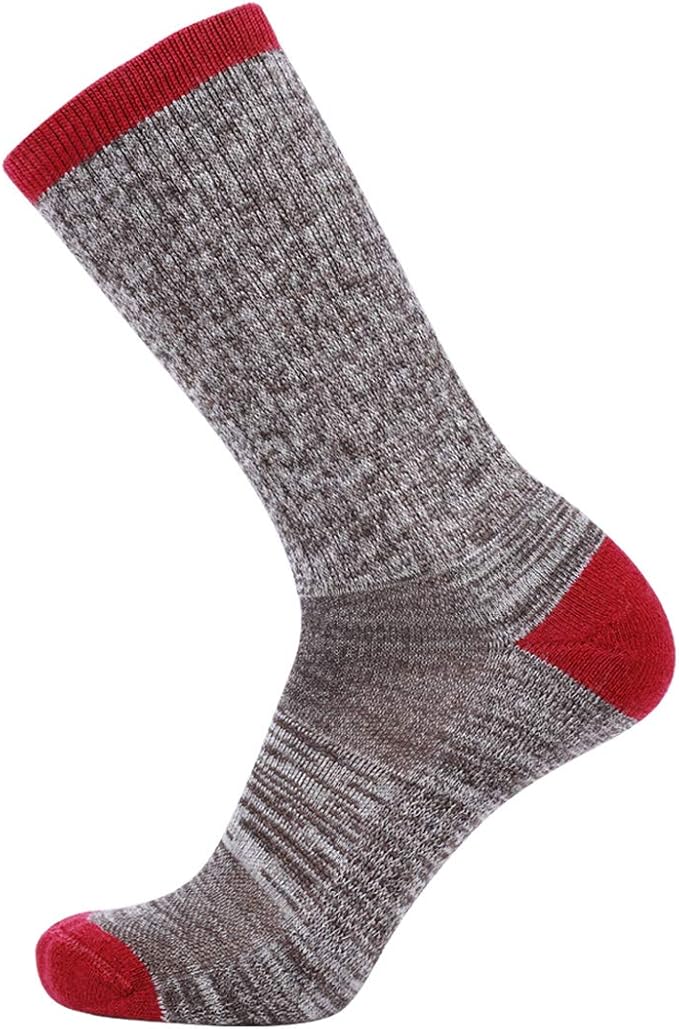 EnerWear 4 Pack Women's Merino Wool Outdoor Hiking Trail Crew Sock