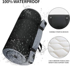 Memory Foam Camping Mattress Pad, Portable Sleeping Pad Roll Up Travel Mattress Waterproof Foldable Floor Cot Mattress Guest Bed for Sleepover