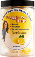 Preggie Pop Drops Morning Sickness - Preggie Pops for Morning Sickness Relief. Yummy Candy Drops for Pregnancy Relief. Soothing Relief for Pregnant Women. Sour Lemon 48 Count