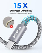CLEEFUN USB C Cable 3ft, 5-Pack USB A to Type C Charger Cord Fast Charging for iPhone 17 16 15 Pro Max Air Plus, for Samsung Galaxy S25 S24 S23 S22 S21 S20 S10 A17 A16 A15 A56 A55 A26 A35 A36 A71