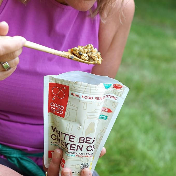 GOOD TO-GO White Bean Chicken Chili (Single Serving) | Camping & Backpacking Food | Just Add Water Backpacking Meals | Good To-Go Dehydrated Meals Taste Better Than Freeze Dried Food