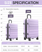 Tolino Carry on Luggage 22x14x9 Airline Approved-20 Inch Hardside Suitcase with Wheels TSA Lock, PC+ABS Lightweight Carry on Suitcases for Women and Men