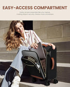 LOVEVOOK Carry On Luggage 22x14x9 Airline Approved, 20 Inch Softside Suitcases with Wheels, Lightweight Spinner Carry on Suitcase with TSA Lock, Water-Resistant Large Capacity Luggage for Travel