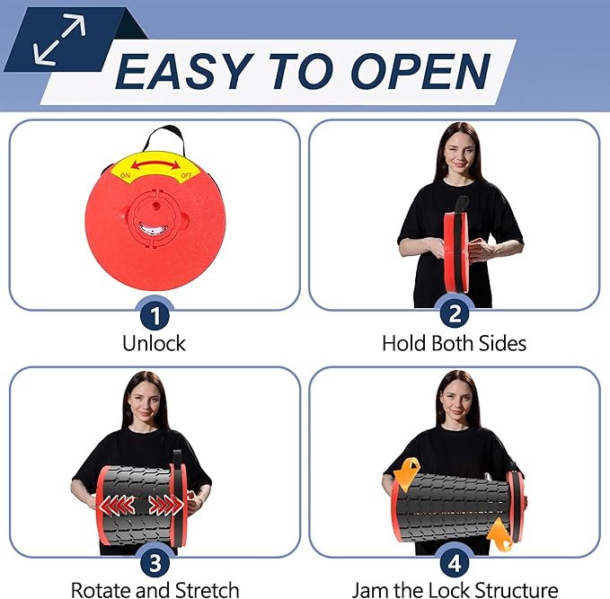 ALEVMOOM Higher 19.7" D 11.8" XXL Collapsible Stool with Cushion, Portable Telescoping More Sturdy Load Capacity 1000Lbs,Retractable Adjustable Camping Folding Stool for Outdoor Hiking BBQ