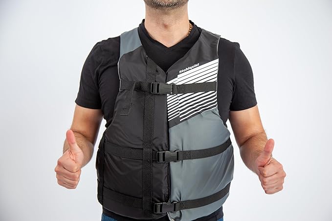 Stohlquist FIT Adult Life Jacket, US Coast Guard Approved Type III Life Vest, PFD for Men and Women, Easily Adjustable, Lightweight and High Buoyancy - Universal Fit (30-52" Chest)