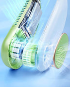 SWEETFULL Portable Neck Fan 360° Cooling Bladeless Personal Fan | No Hair Twisting - 4000mAh USB Rechargeable Wearable Fan for Travel, Birthday Gifts for Men, Women, Mom, and Dad