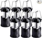 Lantern Collapsible Camping Light, Battery Operated Lanterns LED Super Bright for Power Outages Indoor Emergency Outdoor Camping Hiking Kit (LED-6)