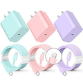 Compatible with iPhone Charger Fast Charging, [3Pack 10FT] 20W PD USB C Wall Charger Block with Type C to Lighting Cable Compatible with iPhone 14/13/12 Pro Max/11/XS/XR/X/8/Plus