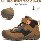 Mishansha Kids Hiking Boots Toddler Girls Boys Hiking Shoes Water-Resistant Anti-Collision Non-Slip Athletic Outdoor Trekking Boots