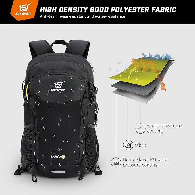 SKYSPER Hiking Daypack 30L Camping Backpack, Day Packs for Men Women Travel Outdoor Camp