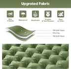 Double Sleeping Pad for Camping – 4” Thick Inflatable Camping Mattress 2 Person, Built-in Foot Pump & Pillow, Ultralight Self-Inflating Camping Mat for Tent, Hiking, Backpacking, Traveling