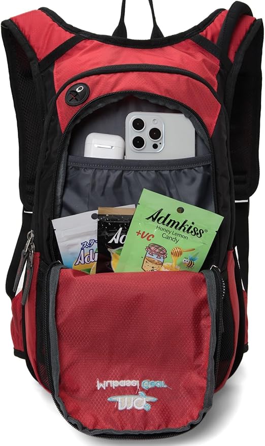 15L Insulated Hydration Backpack Pack with 2L Water Bladder Lightweight Hiking Backpack Bag for Women Men Daypack for Hiking Running Festival Camping Biking