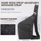 Crossbody Travel Bags for Women, New Theft Proof Safe Slim Sling Travel Purses, Personal Flex Shoulder Bag for Men Women