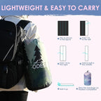 Lightweight Camping Blankets Outdoor Down Alternative Puffy Printed Camping Blanket Waterproof Large Silk Cotton Blanket Packable Warm for Trave Picnic Hiking Camping Cold Weather 78" x 55"