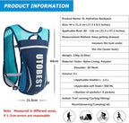 UTOBEST Running Vest, 5L Hydration Vest Lightweight, Breathable and Sweatproof Running Backpack, Adjustable Running Hydration Vest for Trail Running Marathon Race Jogging Cycling