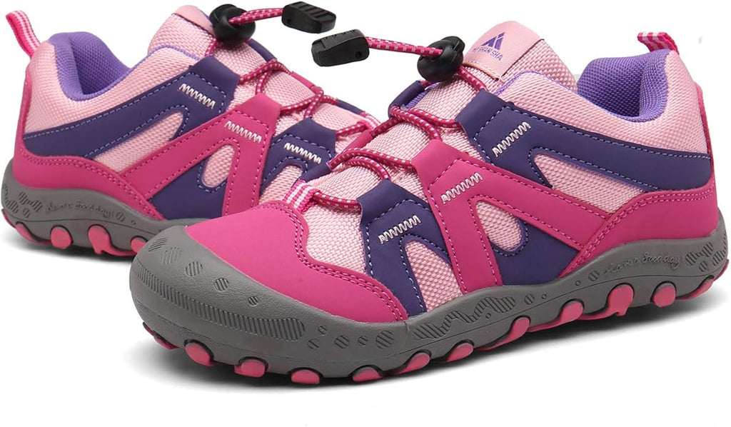 Mishansha Boy's Girl's Hiking Shoes Low Top Sneakers Outdoor Trekking Walking Climbing Running Shoes