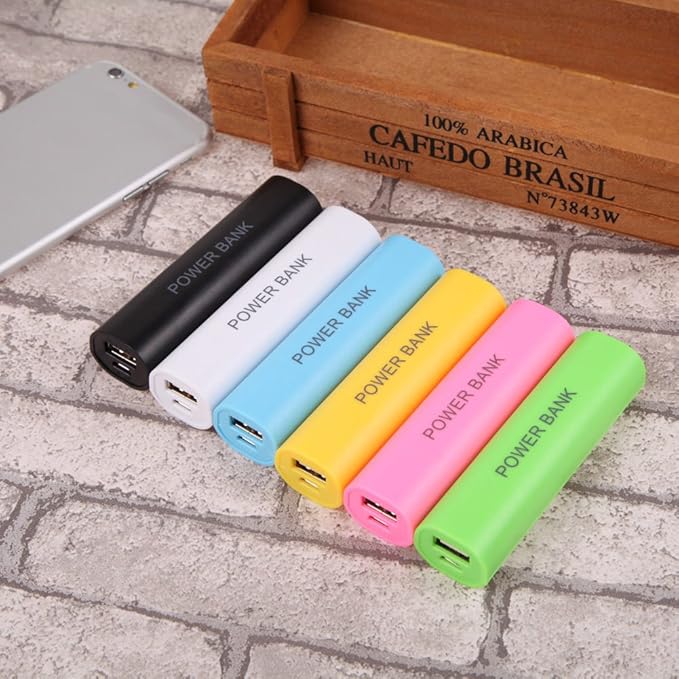 18650 for Shell Mobile Power Supply Accessories for Mobile Phones MP3 MP4 Lightweight Portabl Box 4X 18650 Storage Case Container Holder Powerbank Shell, White