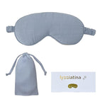 Sleep Mask Linen Eye Mask with Elastic Band,Comfort Sleeping Shade for Nighttime Sleeping, Traveling & Napping,Side Sleeper Eye Cover Cooling with Travel Bag Gift Package(Sky Blue)