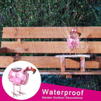 Solar Lantern Outdoor Decorative Waterproof LED Solar Lights Flamingo Tabletop Lamp for Outdoor Patio Garden