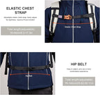 MOUNTAINTOP Hiking Backpack 35L Travel Backpack Lightweight Daypack for Men&Women Outdoor Camping