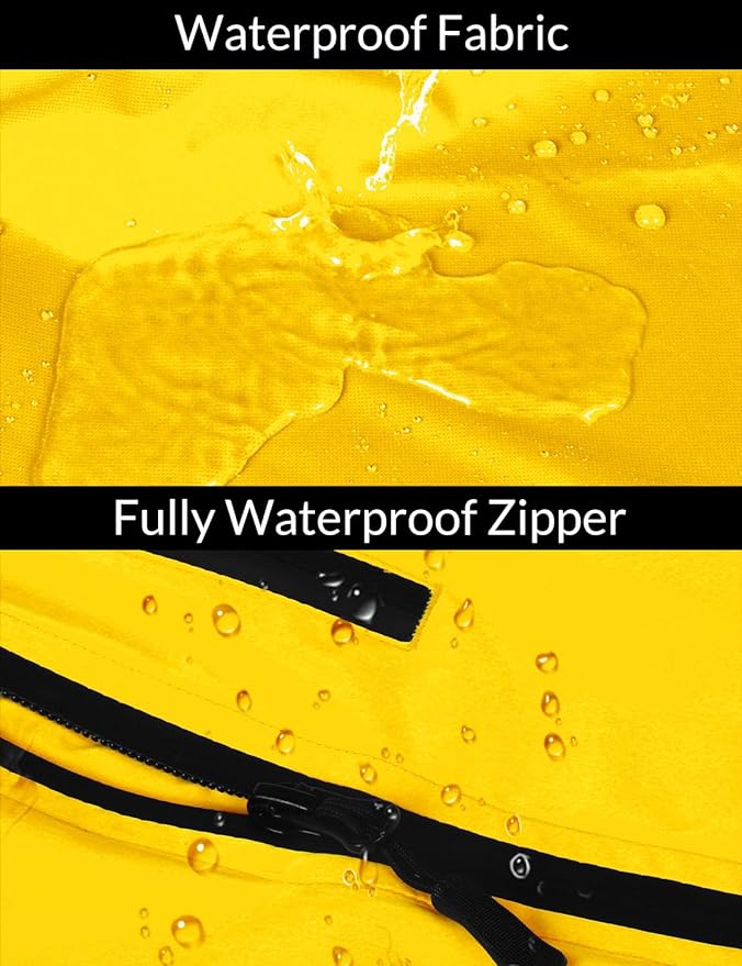 baleaf Men's Rain Jacket Waterproof Windbreaker Raincoat Running Cycling Hiking Gear Hood Lightweight Reflective Packable