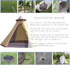 12'x10'x8'Dome Camping Tent 5-6 Person 4 Season Double Layers Waterproof Anti-UV Windproof Tents Family Outdoor Camping Tent