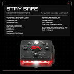 Guardian Angel Micro Series Safety Lights, Beacon Device (Red Front & Green Rear) | Rechargeable, Magnetic & Hands-Free Wearable LED Light for Dog Walking, Cycling, Camping & Kayak