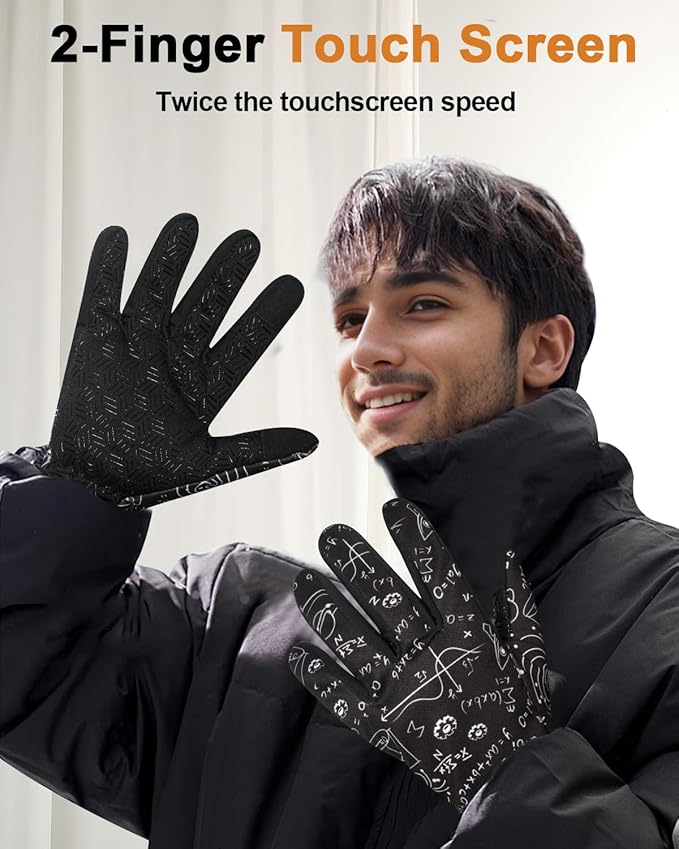 RIGWARL Touchscreen Gloves for Running Bike Anti-Slip Warm Gloves for Cycling Sports Biking Hiking Driving Walking